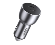 UGREEN Ładowarka samochodowa CD213 2x USB-C 36W szara - 1488949 - zdjęcie 2